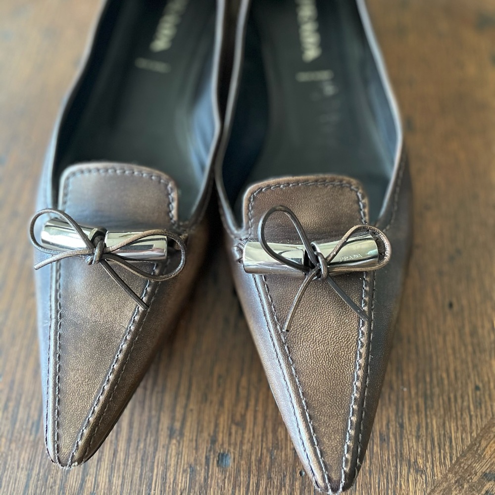Prada low heel loafer.